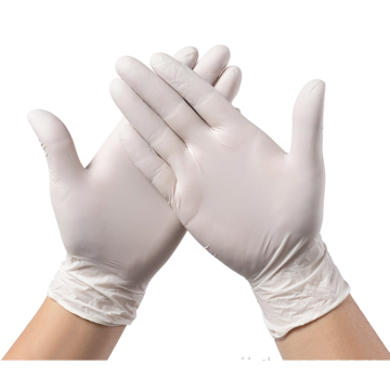 Oem latex handskar låda pulveriserad latex handske